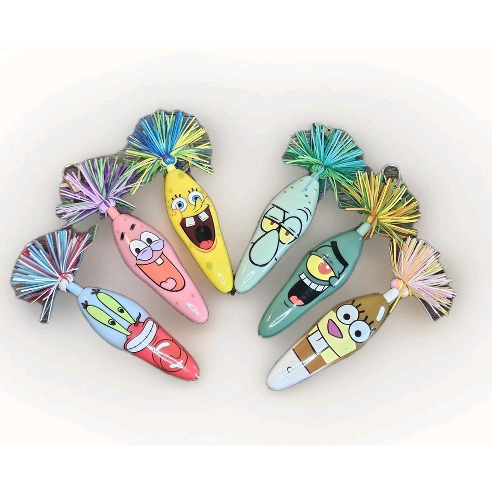 Spongebob Square Pants Pen Patrick Plankton Sandy MrKrabs Squidward